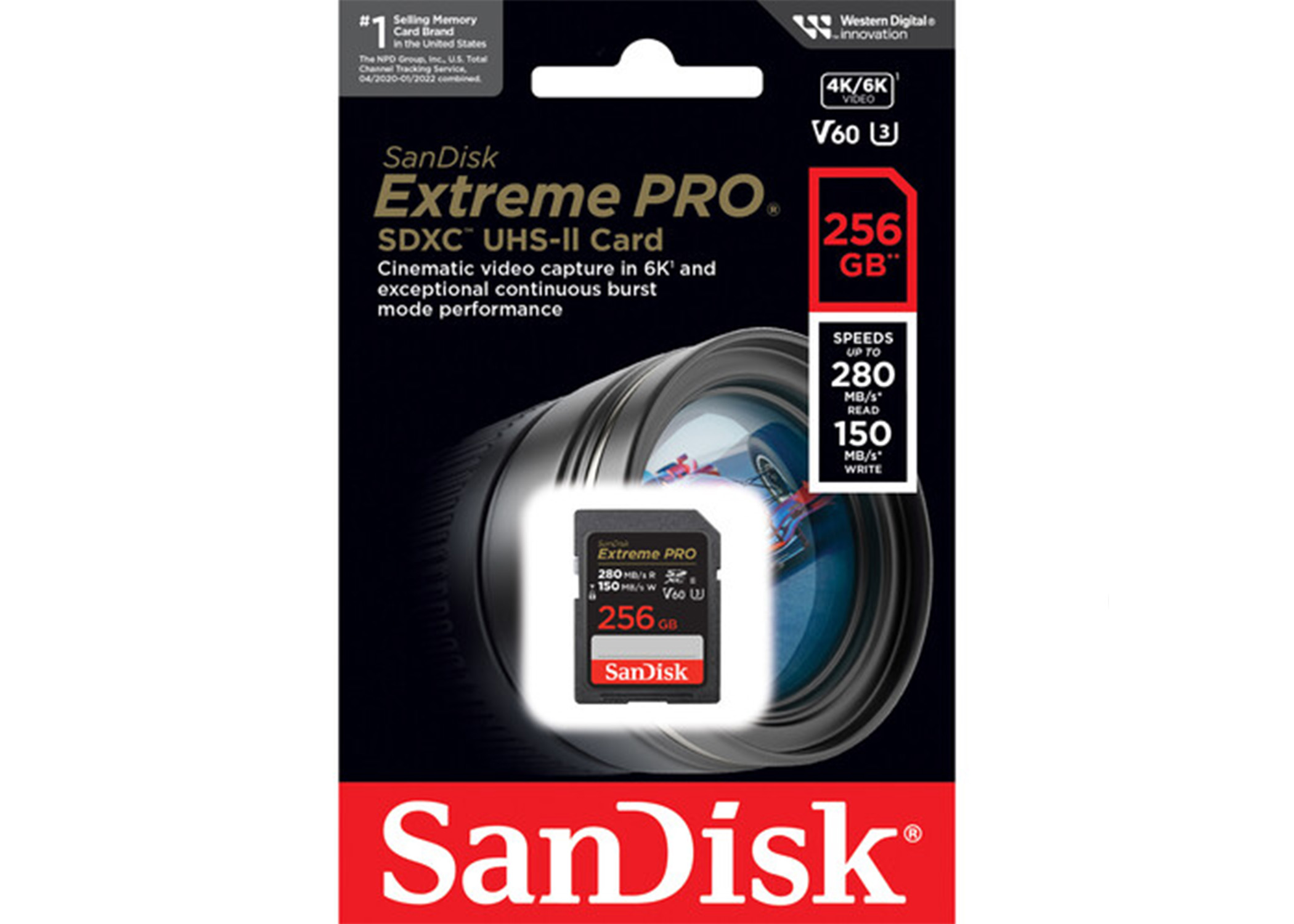 SanDisk 256GB Extreme PRO UHS-II SDXC Memory Card