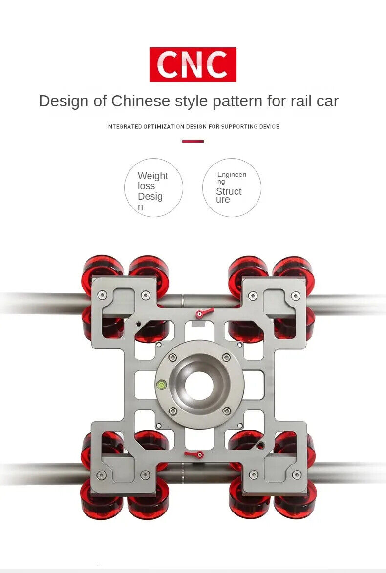 Jiepai DS200L 20kg Camera Slider Dolly 75/100mm Bowl Heavy Duty Video Slider.