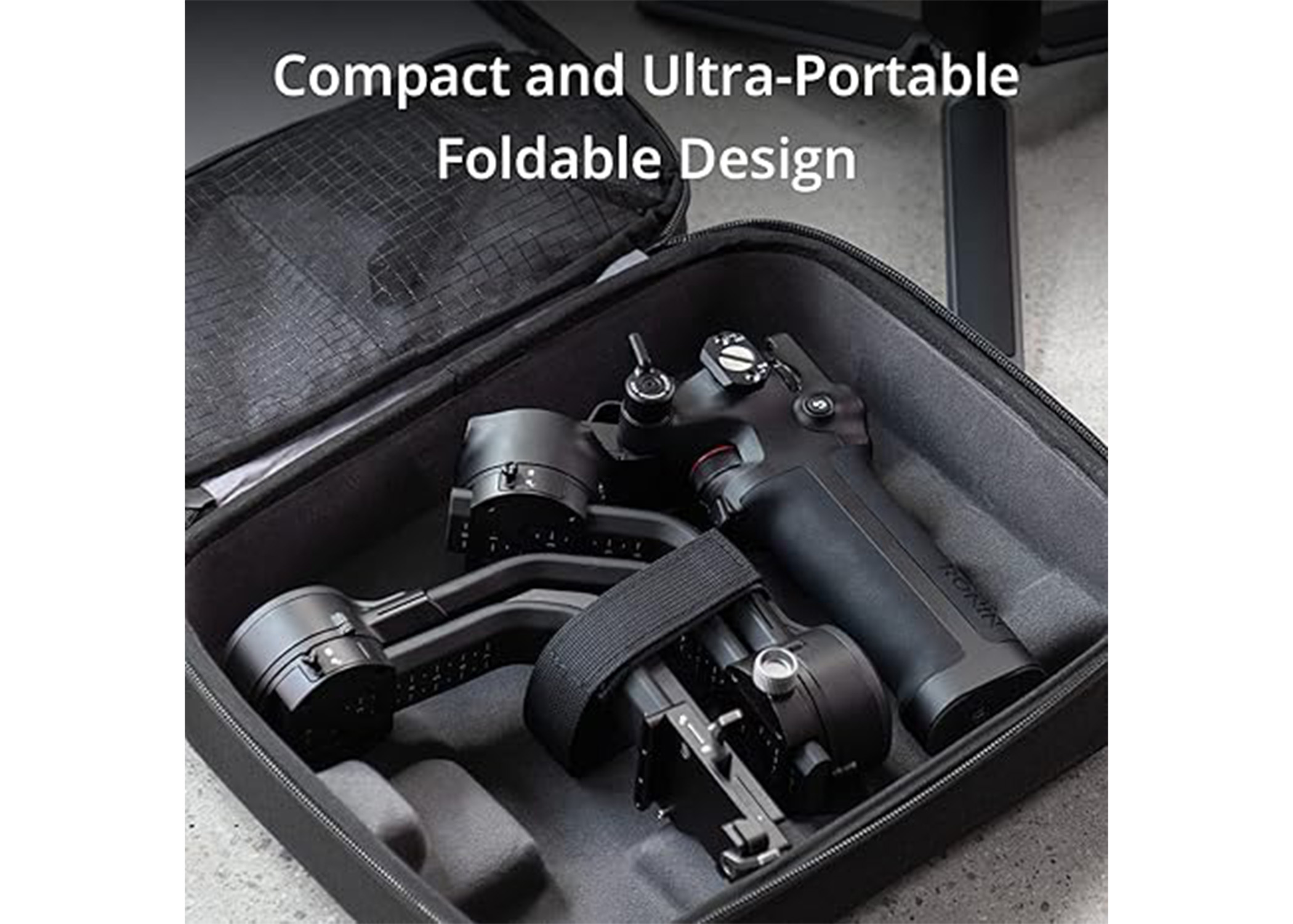 DJI RSC 2 - 3-Axis Gimbal Stabilizer for DSLR and Mirrorless Camera, Nikon, Sony, Panasonic, Canon, Fujifilm, 6.6 lb Payload, Foldable Design, Vertical Shooting, OLED Screen, Black