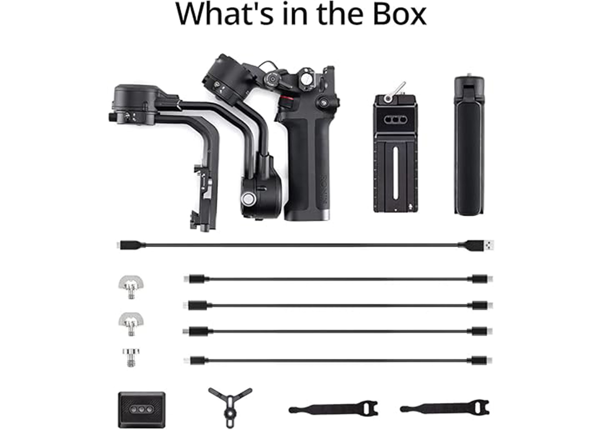 DJI RSC 2 - 3-Axis Gimbal Stabilizer for DSLR and Mirrorless Camera, Nikon, Sony, Panasonic, Canon, Fujifilm, 6.6 lb Payload, Foldable Design, Vertical Shooting, OLED Screen, Black