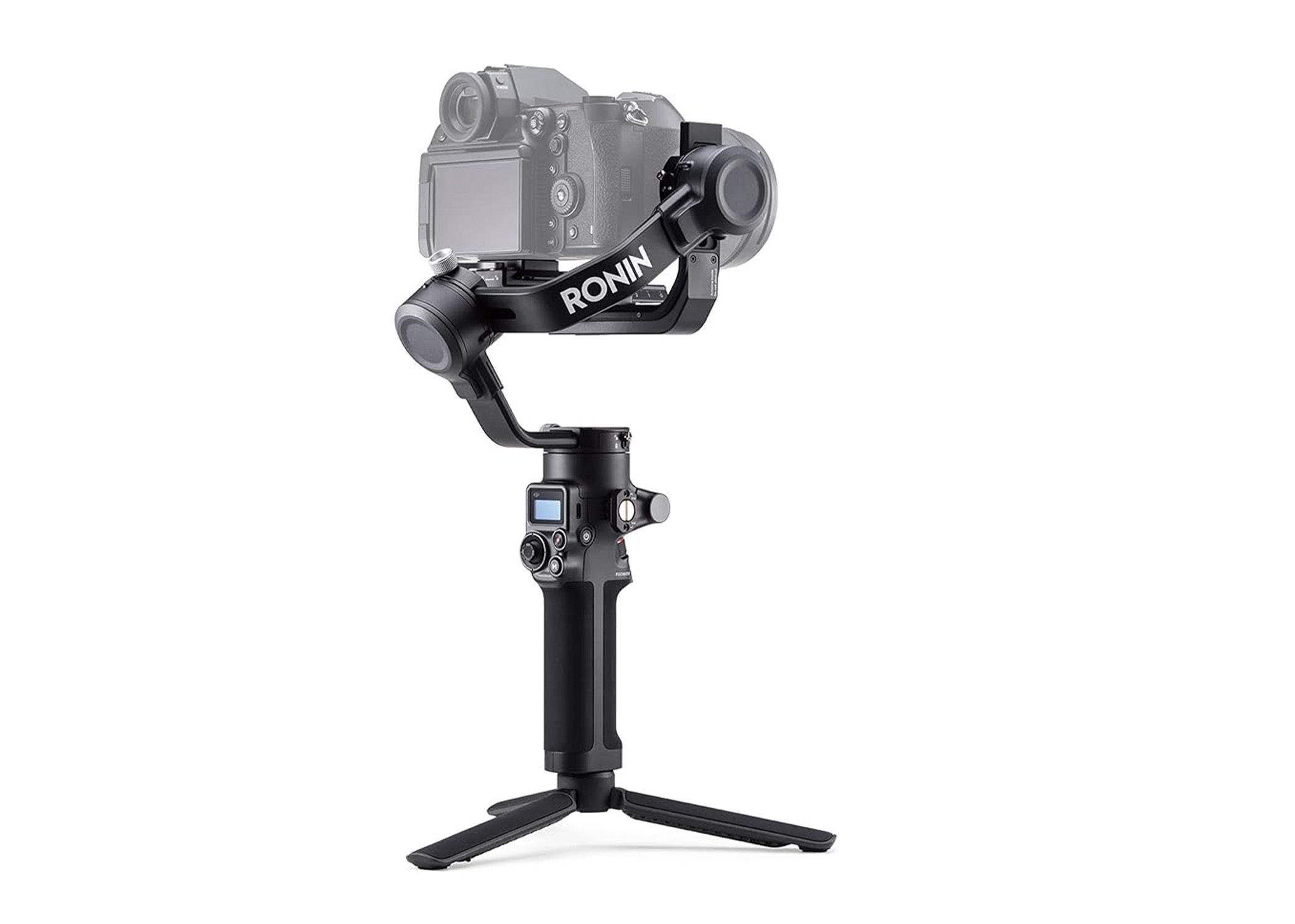 DJI RSC 2 - 3-Axis Gimbal Stabilizer for DSLR and Mirrorless Camera, Nikon, Sony, Panasonic, Canon, Fujifilm, 6.6 lb Payload, Foldable Design, Vertical Shooting, OLED Screen, Black
